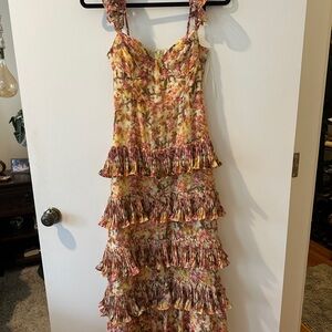 Astr The Label Ayesha Floral Ruffle Maxi Dress